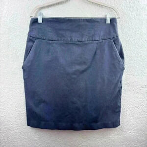 Banana Republic Gray Pencil Skirt Size 14 Stretch Career Work Pockets